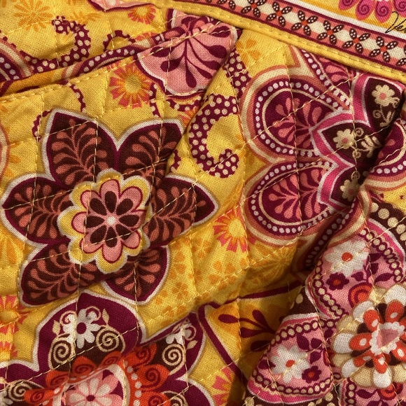 Vera Bradley Yellow Floral Shoulder Bag - Picture 3 of 5